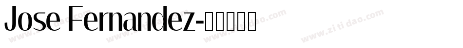 Jose Fernandez字体转换